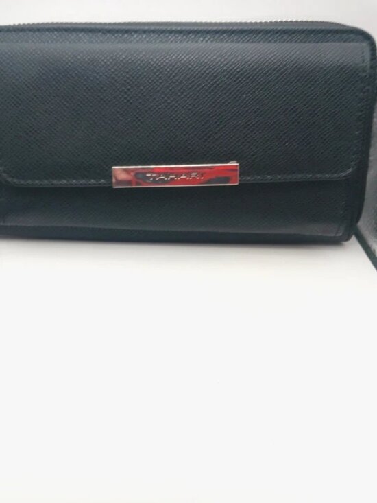Tahari Handbags - TAHARI Trifold Wristlet Zip Around Wristlet Wallet Black